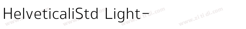 HelveticaliStd Light字体转换